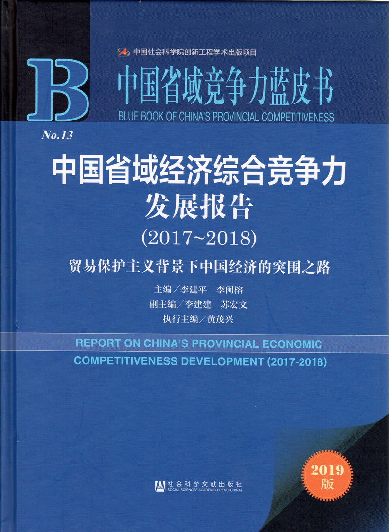 黄色操逼操逼中国省域经济综合竞争力发展报告（2017-2018）